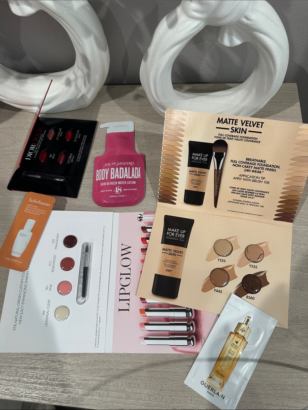 Makeup Forever Matte Velvet Skin Foundation Sample - Neutral Beige Shades